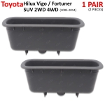 หลุมดึงประตู หลุมมือดึงในประตู ข้างซ้าย+ขวา 2 ชิ้น สีเทา สำหรับ Toyota KUN TGN Hilux Vigo Fortuner SUV 2WD 4WD ปี 2005-2014